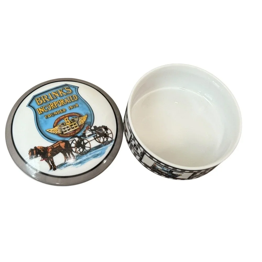 Tiffany & Co Brinks Trinket Box Porcelain Dish Vintage 90s Japan Retirement Gift